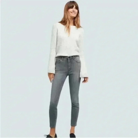 Pilcro and the Letterpress Denim - Anthro Pilcro Medium Gray High Rise Skinny Denim Jeans Women's sz 27